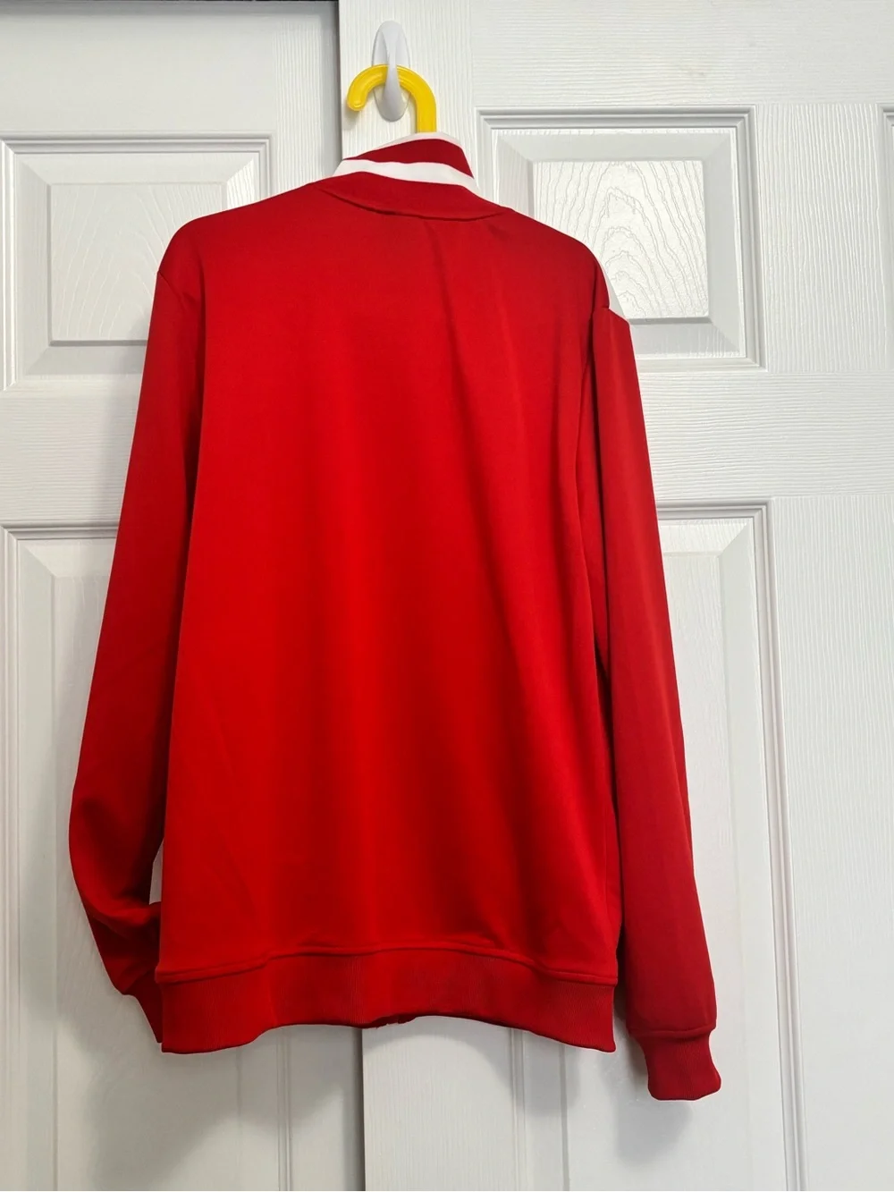 Art class Red and White Zip-Up Track Jacket